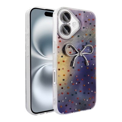 Bal-z Apple iPhone 16 Plus Kılıf Kamera Korumalı Figürlü Zore Ponti Silikon Kapak