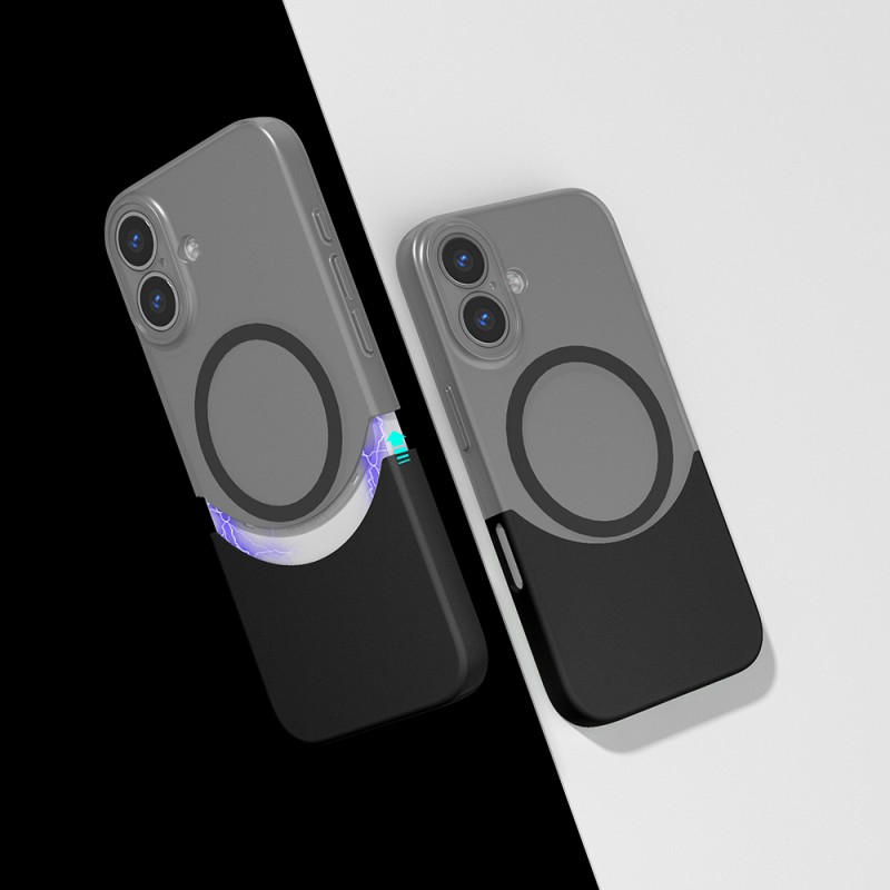 Bal-z Apple iPhone 16 Plus Kılıf M-Safe Şarj Özellikli Mıknatıslı Zore Duble Kapak