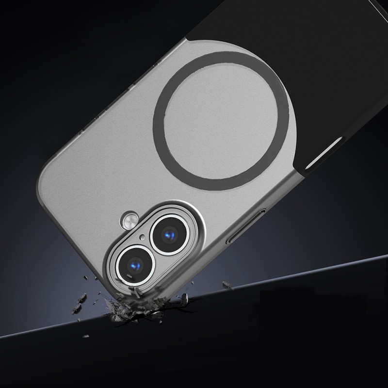 Bal-z Apple iPhone 16 Plus Kılıf M-Safe Şarj Özellikli Mıknatıslı Zore Duble Kapak