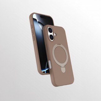 Apple iPhone 16 Plus Kılıf M-safe Şarj Özellikli Standlı Zore Samara Kapak Apple iPhone 16 Plus Kılıf M-safe Şarj Özellikli Standlı Zore Samara Kapak