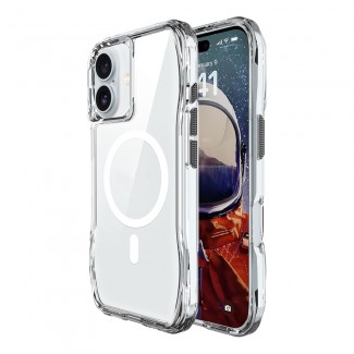 Apple iPhone 16 Plus Kılıf M-safe Şarj Özellikli Airbagli Şeffaf Zore İncek Kapak Apple iPhone 16 Plus Kılıf M-safe Şarj Özellikli Airbagli Şeffaf Zore İncek Kapak