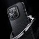Apple iPhone 16 Plus Kılıf Magsafe Şarj Özellikli Karbon Fiber Benks Montage Hybrid ArmorPro Kevlar Kapak Apple iPhone 16 Plus Kılıf Magsafe Şarj Özellikli Karbon Fiber Benks Montage Hybrid ArmorPro Kevlar Kapak