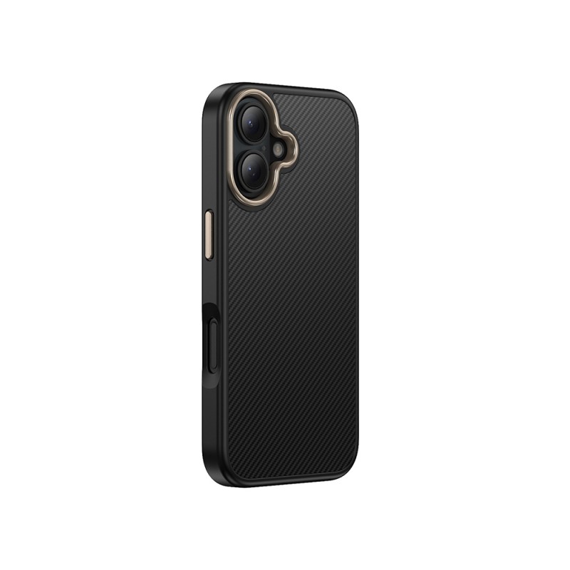 Bal-z Apple iPhone 16 Plus Kılıf M-safe Şarj Özellikli Karbon Fiber Görünümlü Zore Antina Kapak