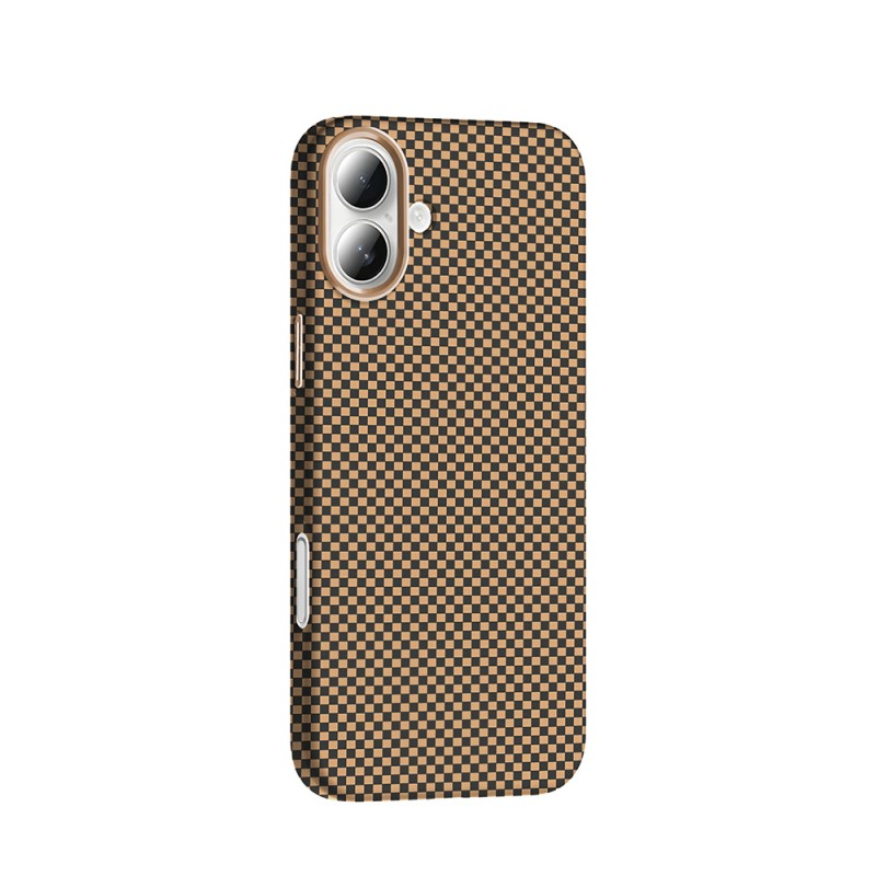 Bal-z Apple iPhone 16 Plus Kılıf M-safe Şarj Özellikli Karbon Fiber Görünümlü Zore Gros Kapak