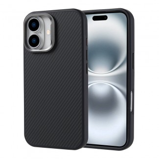 Apple iPhone 16 Plus Kılıf M-safe Şarj Özellikli Karbon Fiber Görünümlü Zore Troy Kapak Apple iPhone 16 Plus Kılıf M-safe Şarj Özellikli Karbon Fiber Görünümlü Zore Troy Kapak
