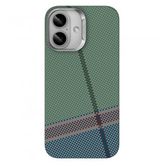 Apple iPhone 16 Plus Kılıf M-safe Şarj Özellikli Karbon Fiber Tasarımlı Benks Passion Green ArmorAir Kevlar Kapak Apple iPhone 16 Plus Kılıf M-safe Şarj Özellikli Karbon Fiber Tasarımlı Benks Passion Green ArmorAir Kevlar Kapak