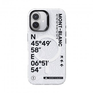 Apple iPhone 16 Plus Kılıf M-safe Şarj Özellikli Koordinat Yazı Desenli Benks Summit Serisi Kapak Apple iPhone 16 Plus Kılıf M-safe Şarj Özellikli Koordinat Yazı Desenli Benks Summit Serisi Kapak