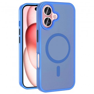 Apple iPhone 16 Plus Kılıf M-safe Şarj Özellikli Mat Arka Yüzey Zore Sio Kapak Apple iPhone 16 Plus Kılıf M-safe Şarj Özellikli Mat Arka Yüzey Zore Sio Kapak