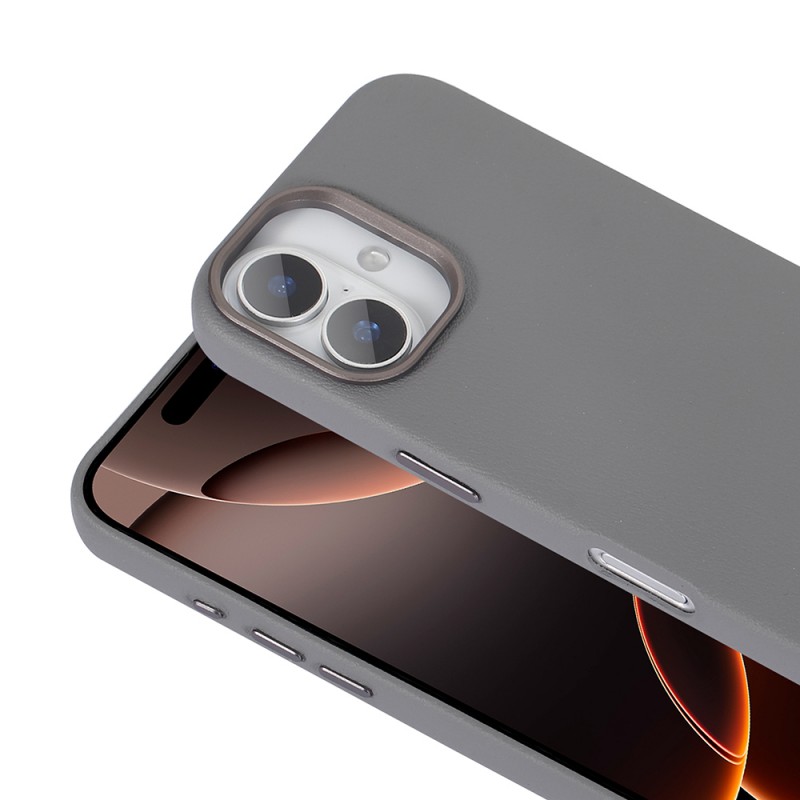 Bal-z Apple iPhone 16 Plus Kılıf M-safe Şarj Özellikli PU Deri Zore Adora Kapak