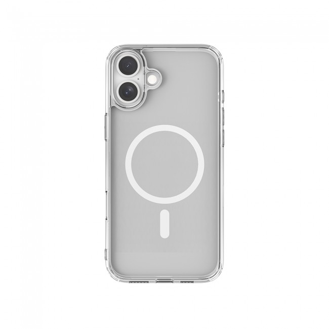 Apple iPhone 16 Plus Kılıf M-safe Şarj Özellikli Raptic Crystal M-safe Serisi Şeffaf Kapak