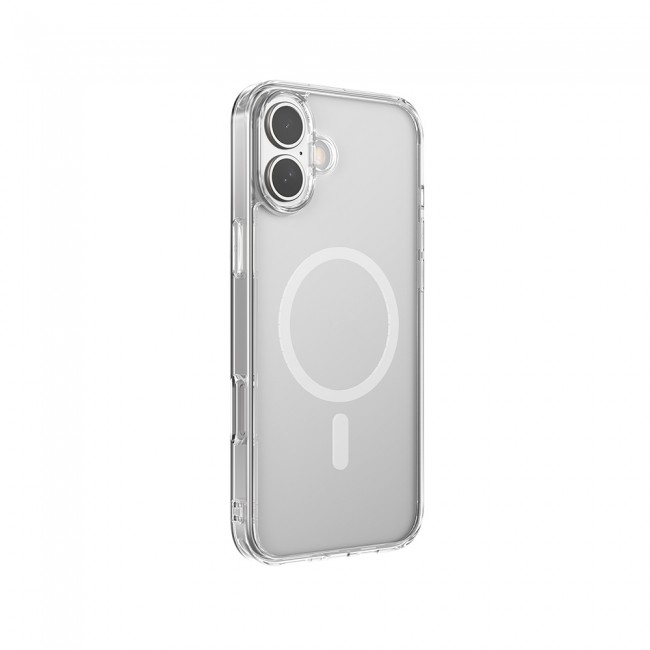 Apple iPhone 16 Plus Kılıf M-safe Şarj Özellikli Raptic Crystal M-safe Serisi Şeffaf Kapak