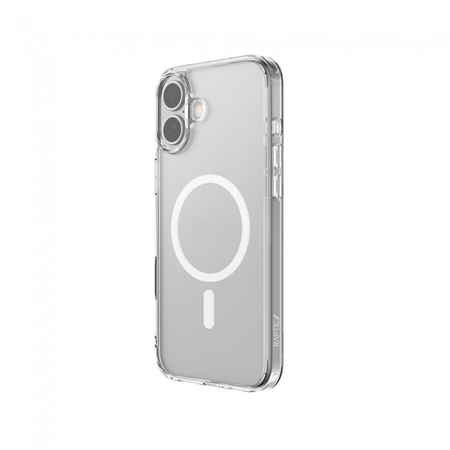 Apple iPhone 16 Plus Kılıf M-safe Şarj Özellikli Raptic Crystal M-safe Serisi Şeffaf Kapak