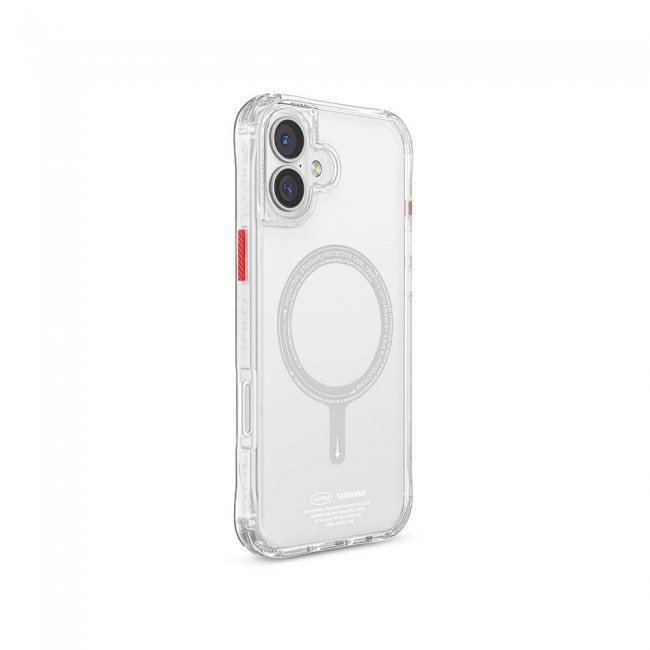 Apple iPhone 16 Plus Kılıf Magsafe Şarj Özellikli Şeffaf Airbag Tasarımlı Skinarma Saido Kapak Apple iPhone 16 Plus Kılıf Magsafe Şarj Özellikli Şeffaf Airbag Tasarımlı Skinarma Saido Kapak