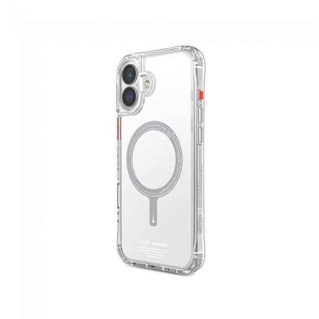 Apple iPhone 16 Plus Kılıf Magsafe Şarj Özellikli Şeffaf Airbag Tasarımlı Skinarma Saido Kapak Apple iPhone 16 Plus Kılıf Magsafe Şarj Özellikli Şeffaf Airbag Tasarımlı Skinarma Saido Kapak