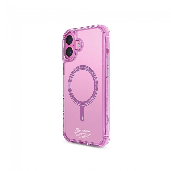 Apple iPhone 16 Plus Kılıf Magsafe Şarj Özellikli Şeffaf Airbag Tasarımlı Skinarma Saido Kapak Apple iPhone 16 Plus Kılıf Magsafe Şarj Özellikli Şeffaf Airbag Tasarımlı Skinarma Saido Kapak
