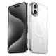 Apple iPhone 16 Plus Kılıf Magsafe Şarj Özellikli Şeffaf Cam Arka Yüzey Zore G-Glass Kapak Apple iPhone 16 Plus Kılıf Magsafe Şarj Özellikli Şeffaf Cam Arka Yüzey Zore G-Glass Kapak