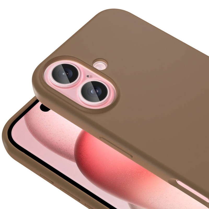 Bal-z Apple iPhone 16 Plus Kılıf M-safe Şarj Özellikli Sıvı Teknolojili Silinebilir Sert Zore Kivi Kapak