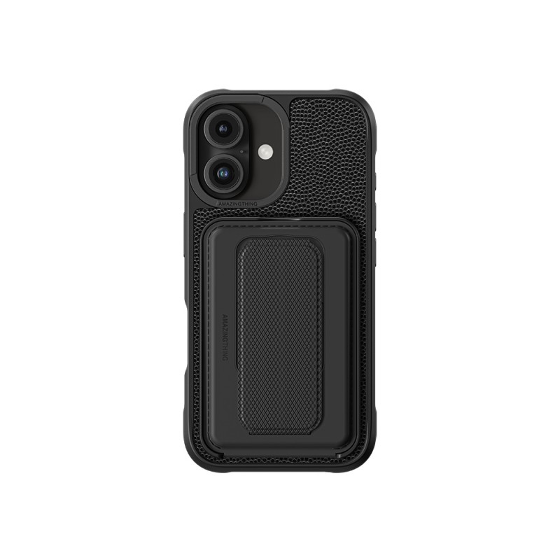 Bal-z Apple iPhone 16 Plus Kılıf M-safe Şarj Özellikli Standlı Kartlıklı Set Amazinghing Glamour Luxe Serisi Kapak