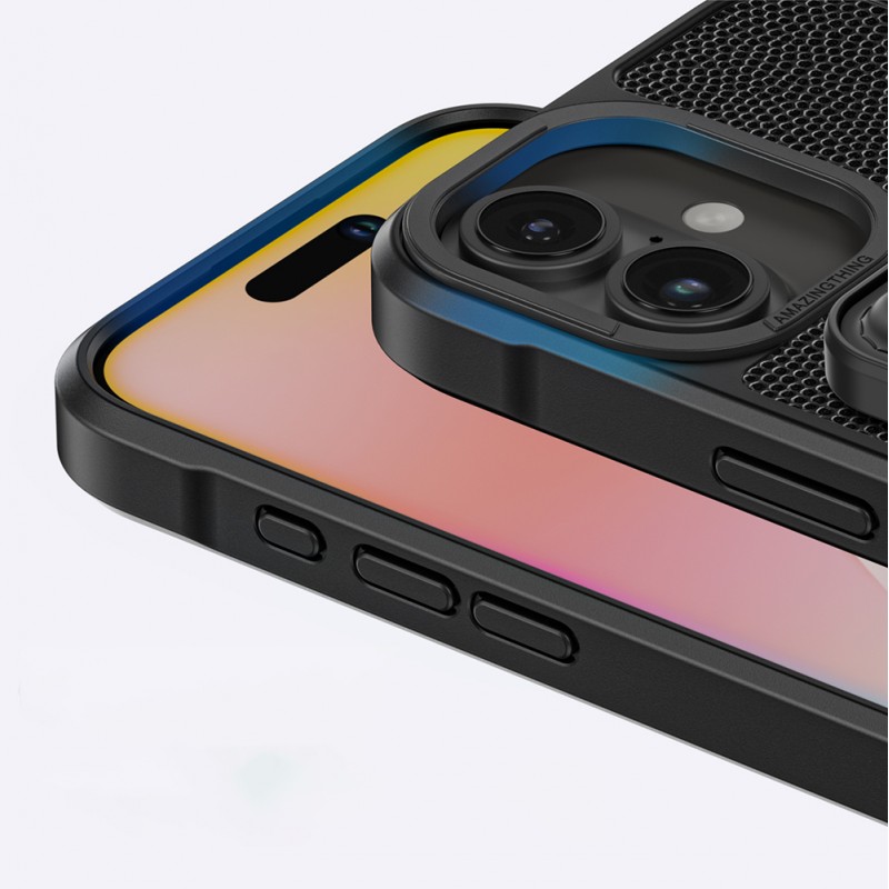 Bal-z Apple iPhone 16 Plus Kılıf M-safe Şarj Özellikli Standlı Kartlıklı Set Amazinghing Glamour Luxe Serisi Kapak