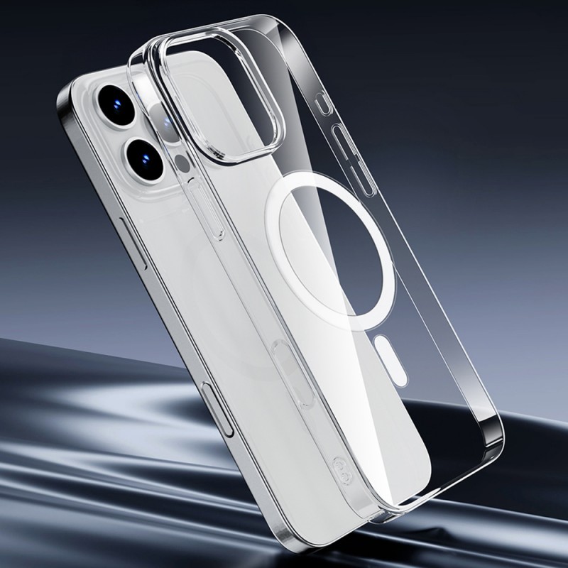 Bal-z Apple iPhone 16 Plus Kılıf M-safe Şarj Özellikli Wiwu YXK-207 Invisible Pro Sert PC Kapak