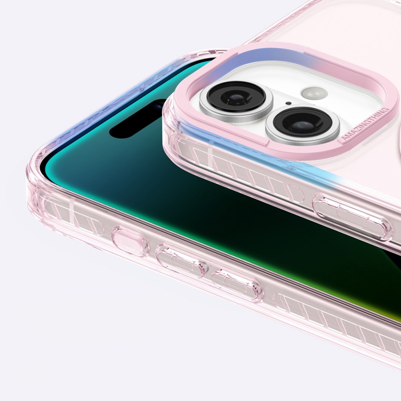 Bal-z Apple iPhone 16 Plus Kılıf M-safe Şarj Özellikli Yüzük Standlı Amazingthing Titan Pro Serisi Kapak