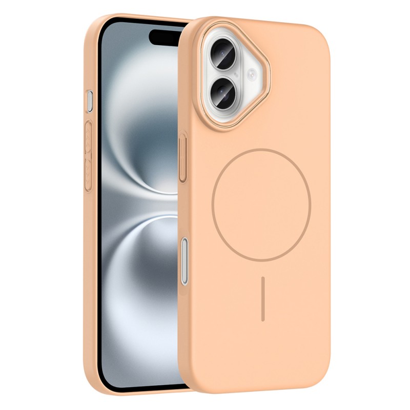 Bal-z Apple iPhone 16 Plus Kılıf M-safe Şarj Özellikli Zore Ruby Sert Kapak