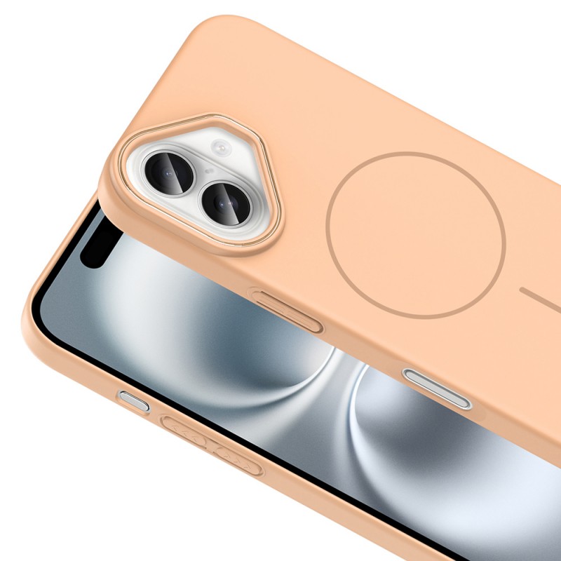 Bal-z Apple iPhone 16 Plus Kılıf M-safe Şarj Özellikli Zore Ruby Sert Kapak