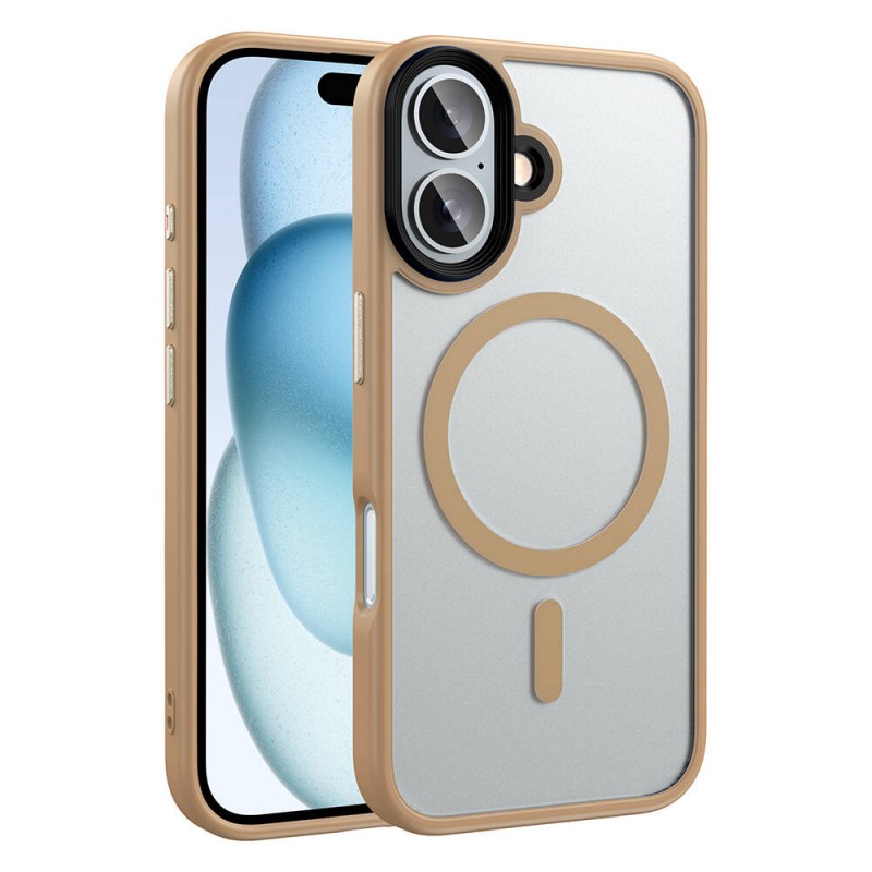 Bal-z Apple iPhone 16 Plus Kılıf Mat Arka Yüzey Wireless Şarj Özellikli Zore Flet M-safe Kapak