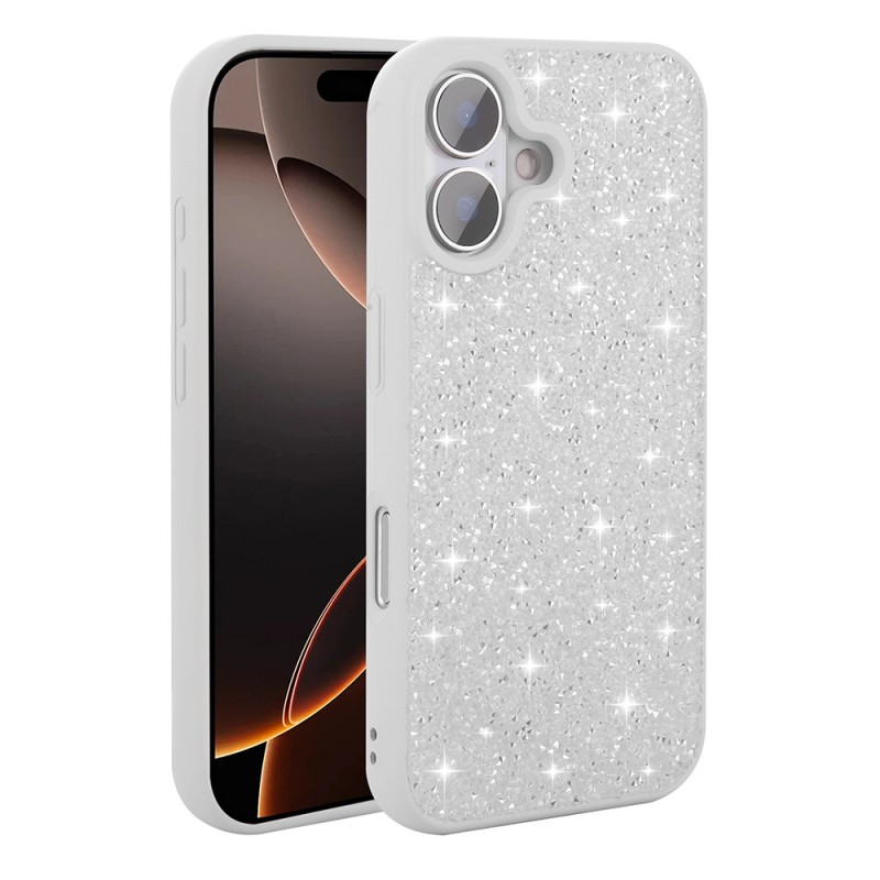 Bal-z Apple iPhone 16 Plus Kılıf Parlak Taşlı Tasarım Zore Pırlanta Kapak