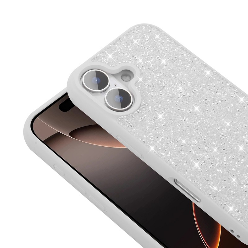 Bal-z Apple iPhone 16 Plus Kılıf Parlak Taşlı Tasarım Zore Pırlanta Kapak