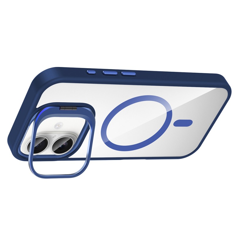 Bal-z Apple iPhone 16 Plus Kılıf Standlı ve Kamera Lens Hediyeli M-Safe Şarj Özellikli Zore Etro Kapak