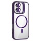 Apple iPhone 16 Plus Kılıf Standlı ve Kamera Lens Hediyeli M-Safe Şarj Özellikli Zore Etro Kapak Apple iPhone 16 Plus Kılıf Standlı ve Kamera Lens Hediyeli M-Safe Şarj Özellikli Zore Etro Kapak