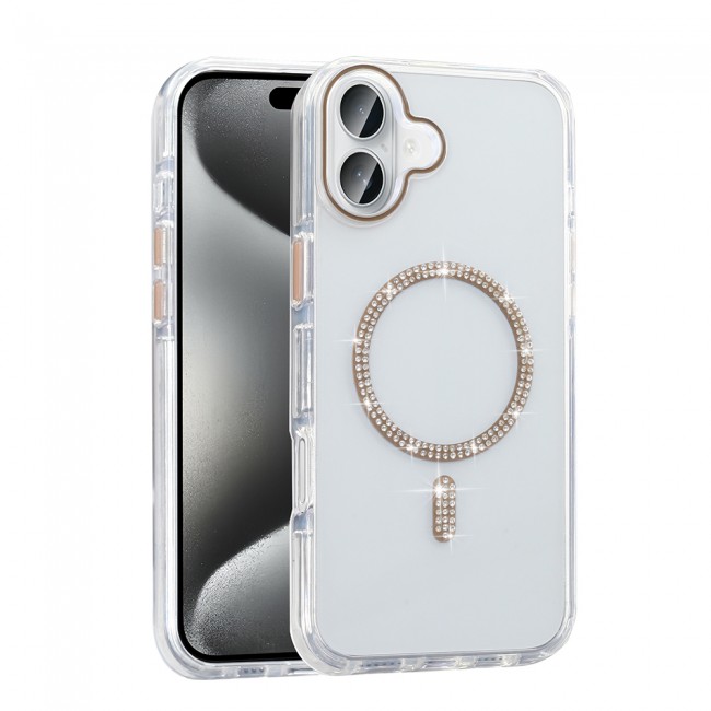 Apple iPhone 16 Plus Kılıf Taşlı Tasarım M-safe Şarj Özellikli Zore Koment Silikon Kapak Apple iPhone 16 Plus Kılıf Taşlı Tasarım M-safe Şarj Özellikli Zore Koment Silikon Kapak