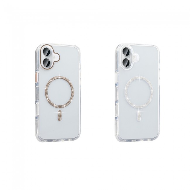 Apple iPhone 16 Plus Kılıf Taşlı Tasarım M-safe Şarj Özellikli Zore Koment Silikon Kapak Apple iPhone 16 Plus Kılıf Taşlı Tasarım M-safe Şarj Özellikli Zore Koment Silikon Kapak