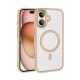 Apple iPhone 16 Plus Kılıf Wireless Şarj Özellikli Zore Krom Magsafe Silikon Kapak Apple iPhone 16 Plus Kılıf Wireless Şarj Özellikli Zore Krom Magsafe Silikon Kapak