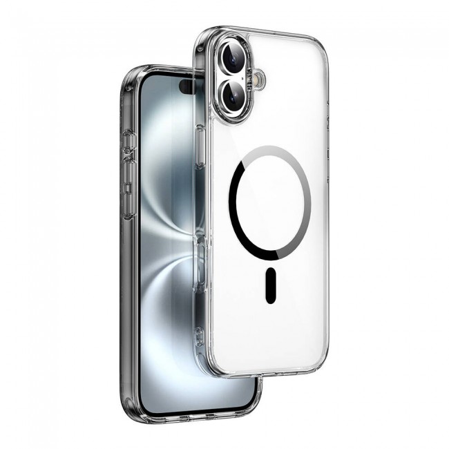 Apple iPhone 16 Plus Kılıf Wiwu MCC-101 iShield Pro Serisi Magsafe Şarj Özellikli Crystal Sert PC Kapak Apple iPhone 16 Plus Kılıf Wiwu MCC-101 iShield Pro Serisi Magsafe Şarj Özellikli Crystal Sert PC Kapak