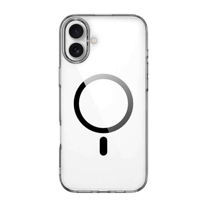 Bal-z Apple iPhone 16 Plus Kılıf Wiwu MCC-101 iShield Pro Serisi M-safe Şarj Özellikli Crystal Sert PC Kapak