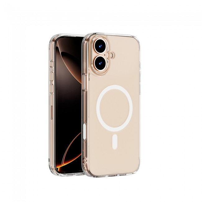 Apple iPhone 16 Plus Kılıf Wiwu MCC-102 Magnetic Crystal Sert PC Kapak Apple iPhone 16 Plus Kılıf Wiwu MCC-102 Magnetic Crystal Sert PC Kapak
