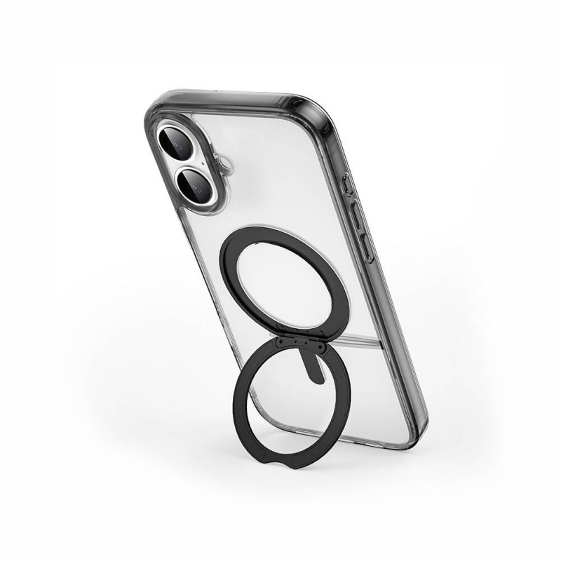 Bal-z Apple iPhone 16 Plus Kılıf Wiwu MCC-201 iShield Ultra Serisi M-safe Şarj Özellikli Standlı Crystal Sert PC Kapak