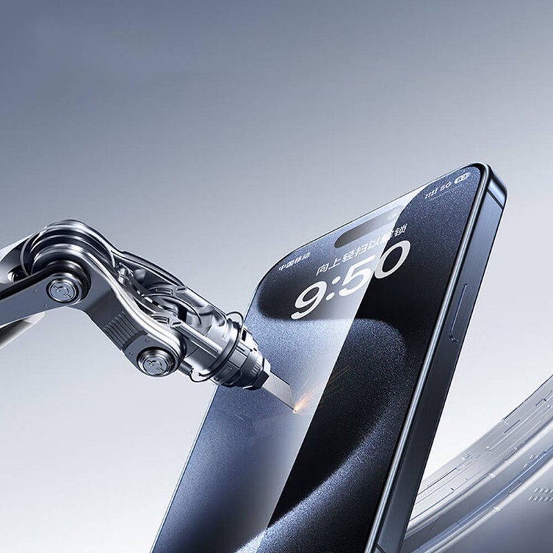 Bal-z Apple iPhone 16 Plus Wiwu GT-017 Safir Kaplama Çizilmeye Dayanıklı Temperli Cam Ekran Koruyucu