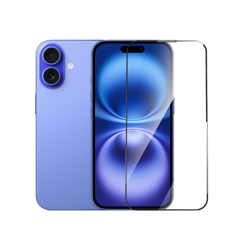 Bal-z Apple iPhone 16 Plus Wiwu GT-020 Titan Guard Serisi Şok Emici Hibrit Polimer HD Şeffaf Ekran Koruyucu Film + Kolay Uygulama Aparatı