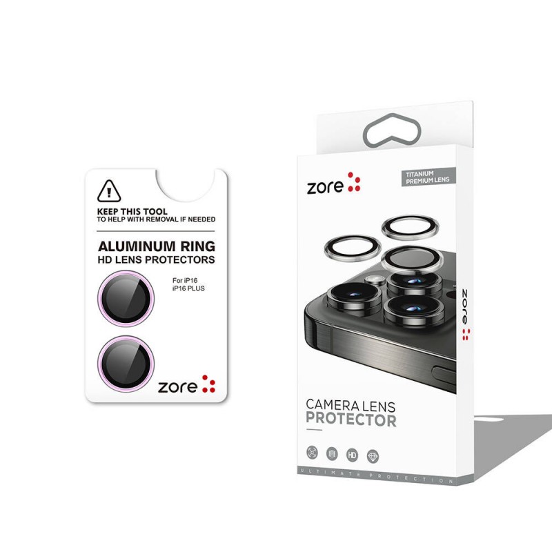 Bal-z Apple iPhone 16 Plus  CL-12 Premium Safir Parmak İzi Bırakmayan Anti-Reflective Kamera Lens Koruyucu