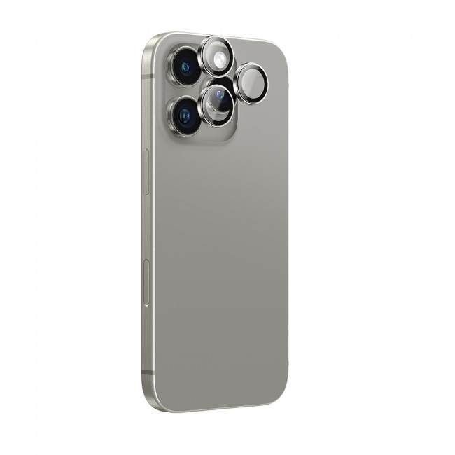 Apple iPhone 16 Pro Amazingthing Anti Reflective Kamera Lens Koruyucu + Kolay Uygulama Aparatlı