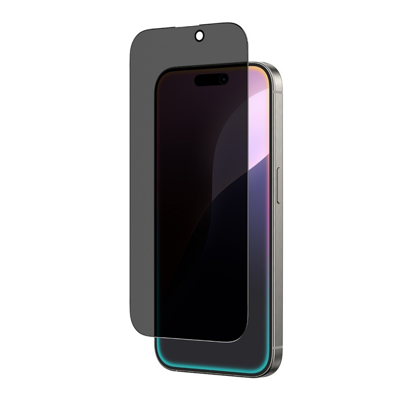 Bal-z Apple iPhone 16 Pro Amazingthing Radix Privacy Parmak İzi Bırakmayan Temperli Cam Ekran Koruyucu