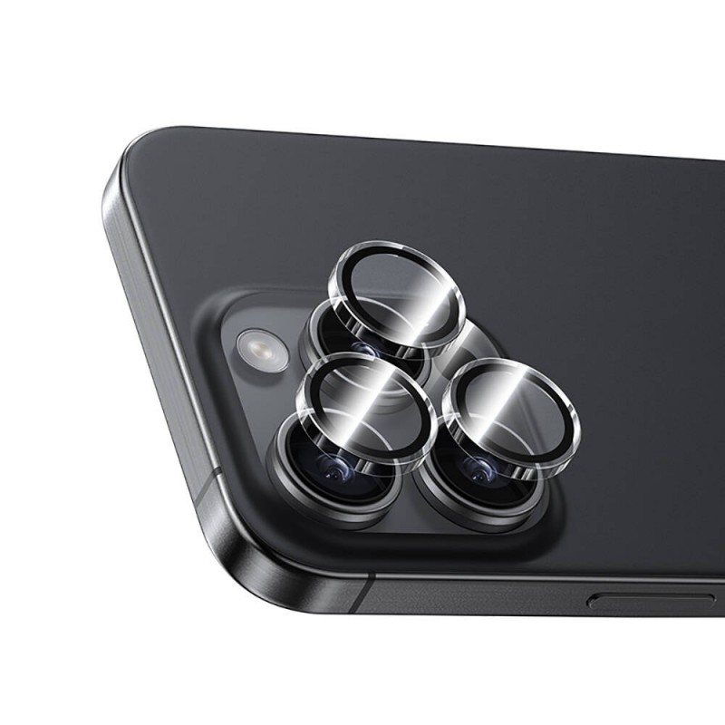 Bal-z Apple iPhone 16 Pro Benks AR Glass Warrior Transparan Premium Cam Kamera Lens Koruyucu