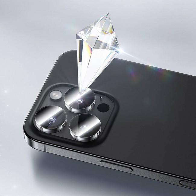 Apple iPhone 16 Pro Benks AR Glass Warrior Transparan Premium Cam Kamera Lens Koruyucu Apple iPhone 16 Pro Benks AR Glass Warrior Transparan Premium Cam Kamera Lens Koruyucu