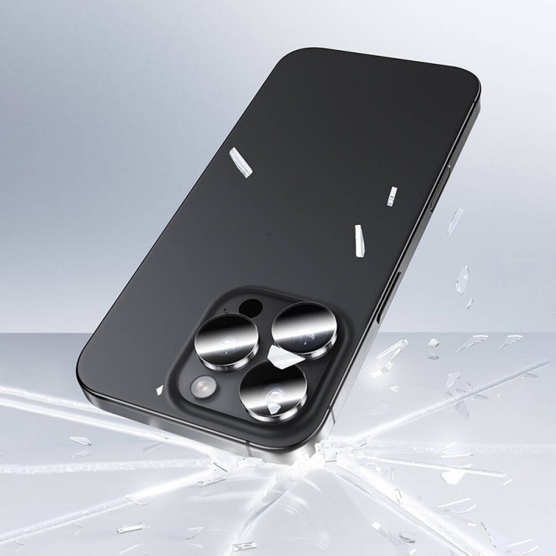 Bal-z Apple iPhone 16 Pro Benks AR Glass Warrior Transparan Premium Cam Kamera Lens Koruyucu