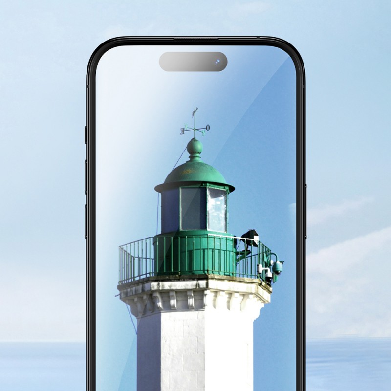 Bal-z Apple iPhone 16 Pro Benks Ultra İnce Kenarlı Ekran Koruyucu + Kolay Uygulama Aparatlı