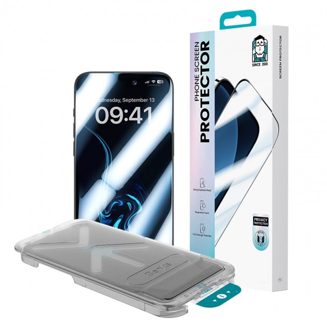 Apple iPhone 16 Pro Benks Ultra İnce Kenarlı Privacy Hayalet Ekran Koruyucu + Kolay Uygulama Aparatlı Apple iPhone 16 Pro Benks Ultra İnce Kenarlı Privacy Hayalet Ekran Koruyucu + Kolay Uygulama Aparatlı