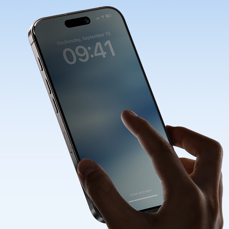 Bal-z Apple iPhone 16 Pro Benks Ultra İnce Kenarlı Privacy Hayalet Ekran Koruyucu + Kolay Uygulama Aparatlı